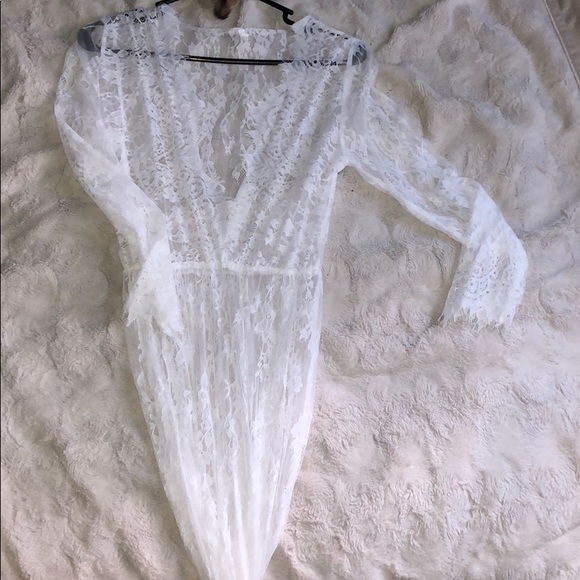 custom Dresses & Skirts - Lace maxi dress